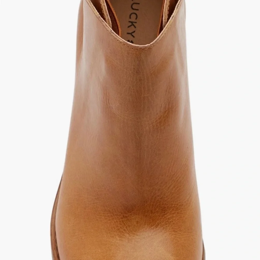 Lucky Brand Easa Leather Ankle Booties 5 - Picture 3 of 6
